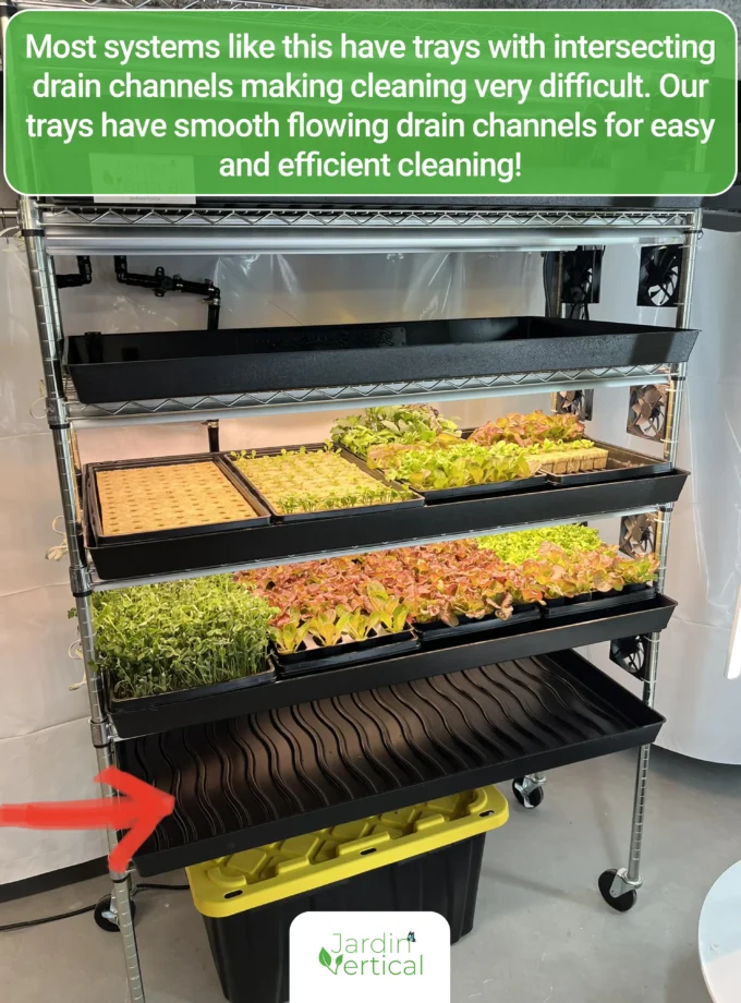 Fully automated seedlings and microgreens growing station